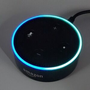 Amazon Echo Dot 2nd Generation Smart Speaker Black RS03QR Deregistered Works